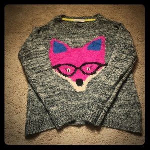 Gray fox sweater